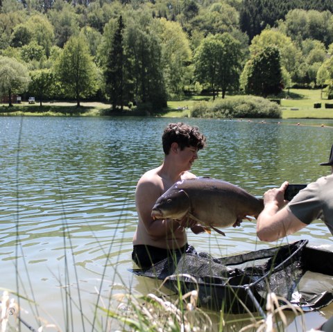 Angeln in Rurberg am Eiserbachsee - Rursee, © Rursee-Touristik GmbH / S. Herfort