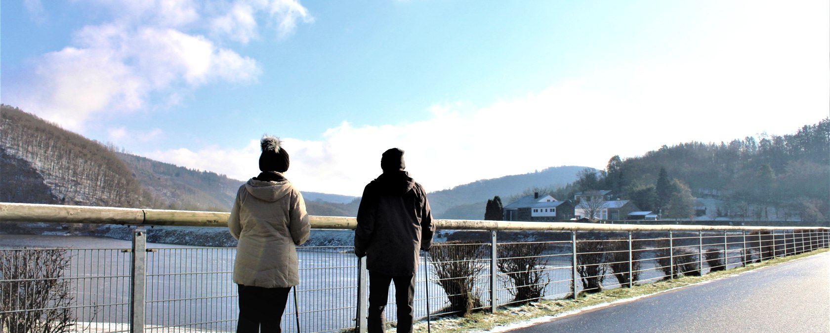 Nordic Walking am Eiserbachdamm Rurberg, © Rursee-Touristik GmbH / S. Herfort