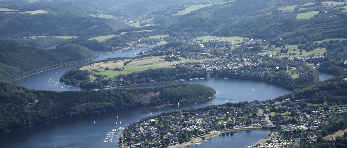 Rursee von oben, © Monschauer Land Touristik e. V.