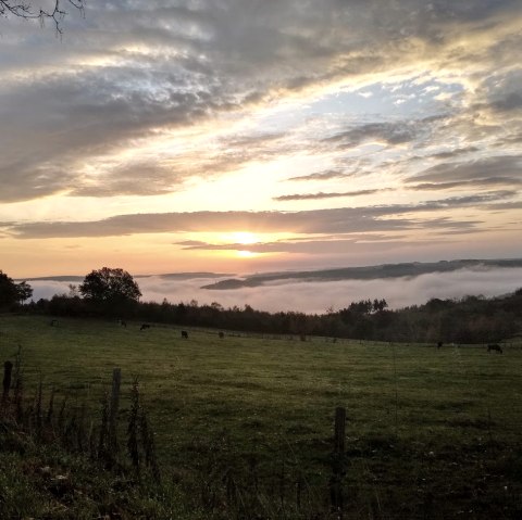 Sonnenaufgang Rursee-Höhenweg, © Gemeinde Simmerath