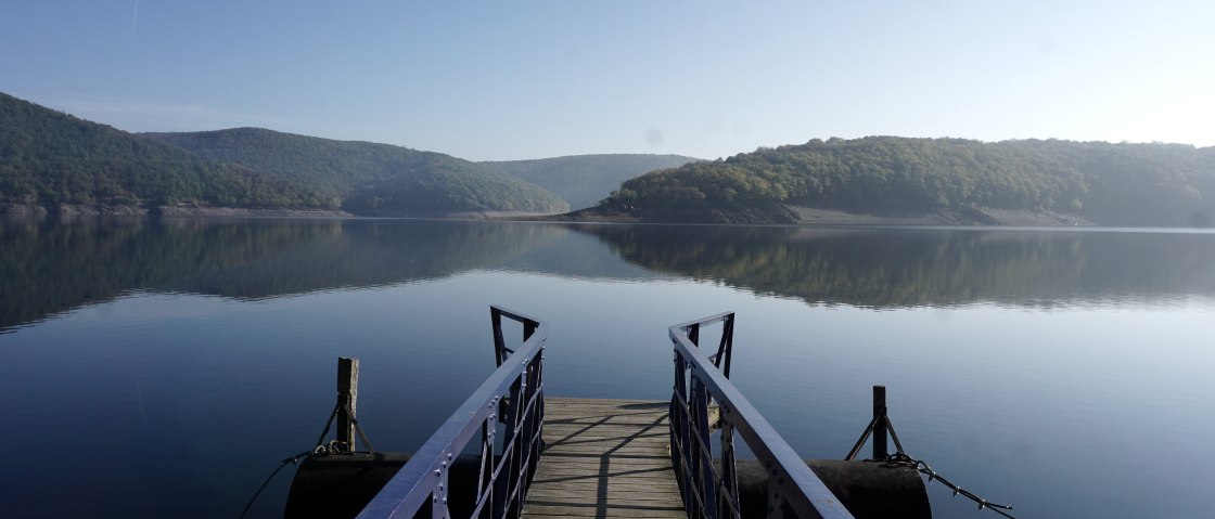 Schiffsanleger Woffelsbach - Rursee, © Karen Richter