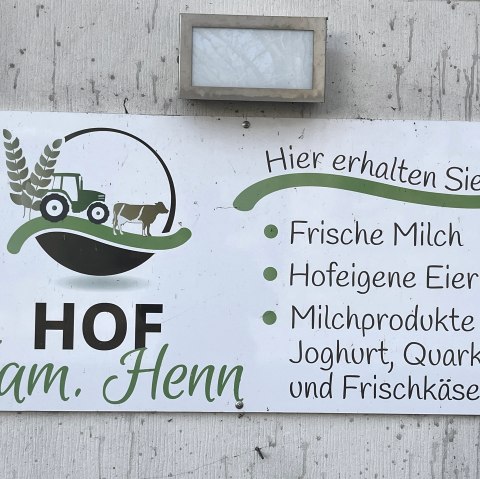 Hofladen Henn Schild, © Rursee-Touristik GmbH