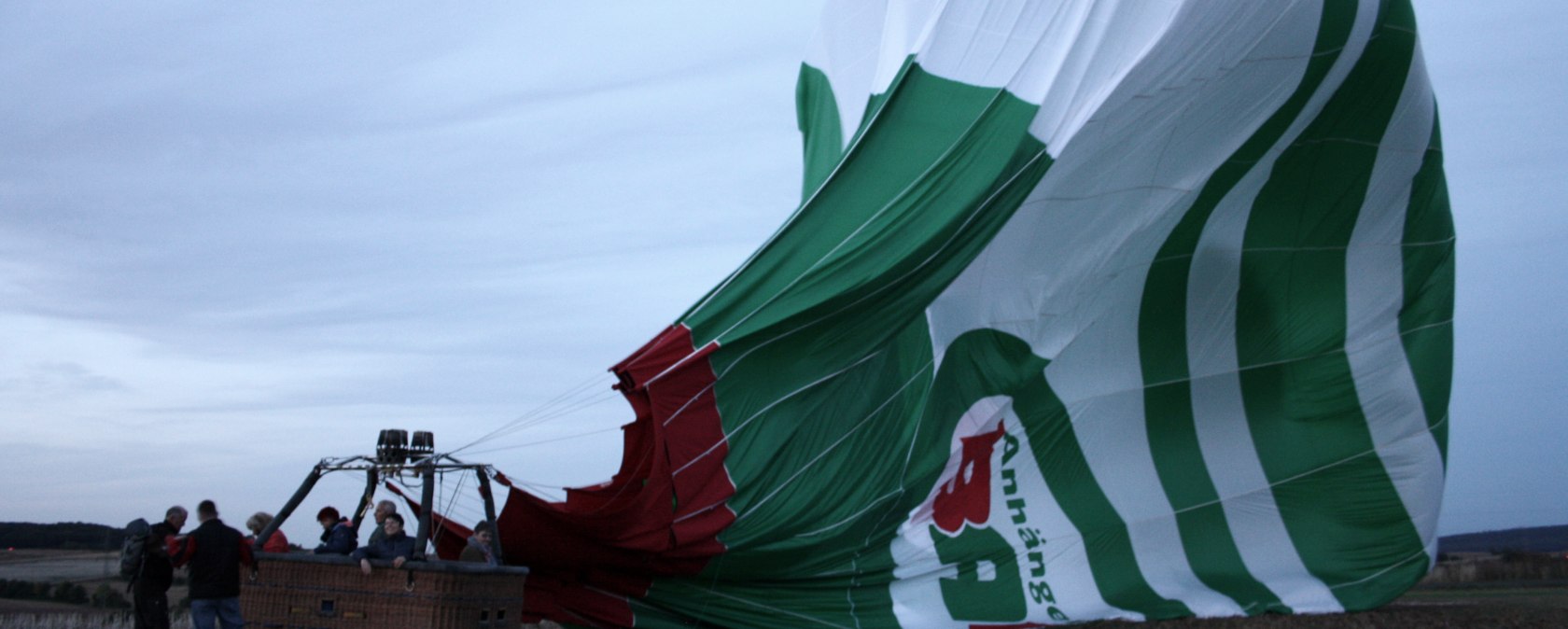 Landung eine Heißluftballons, © Adventure Ballonteam