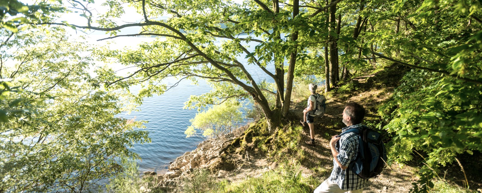 Wandern am Rursee, © Städteregion Aachen/Dominik Ketz