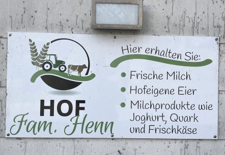 Hofladen Henn Schild, © Rursee-Touristik GmbH