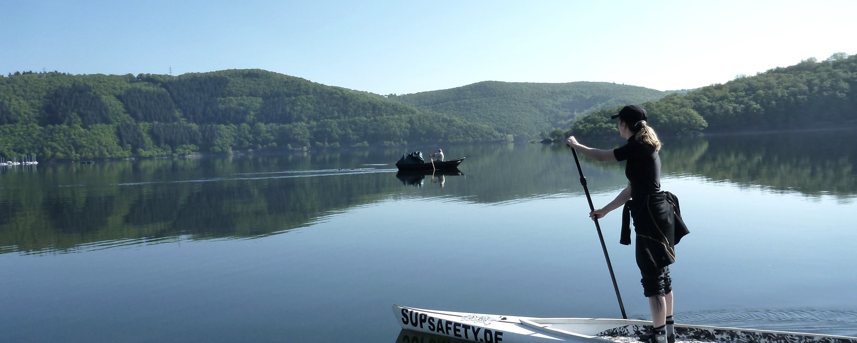 Stand-Up Paddeln am Rursee, © Christina Bauer